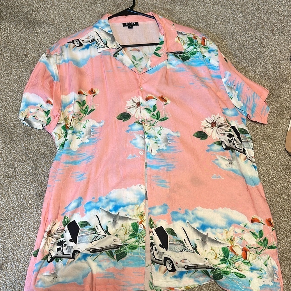 Boohoo man causal button down